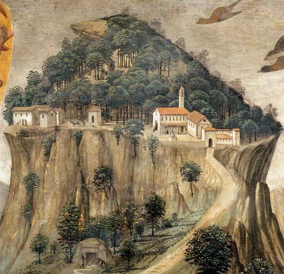 GHIRLANDAIO, Domenico Stigmata of St Francis detail